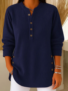 VENDITA LAMPO - Maglione a Costine con Scollo a V | Consegna Gratuita